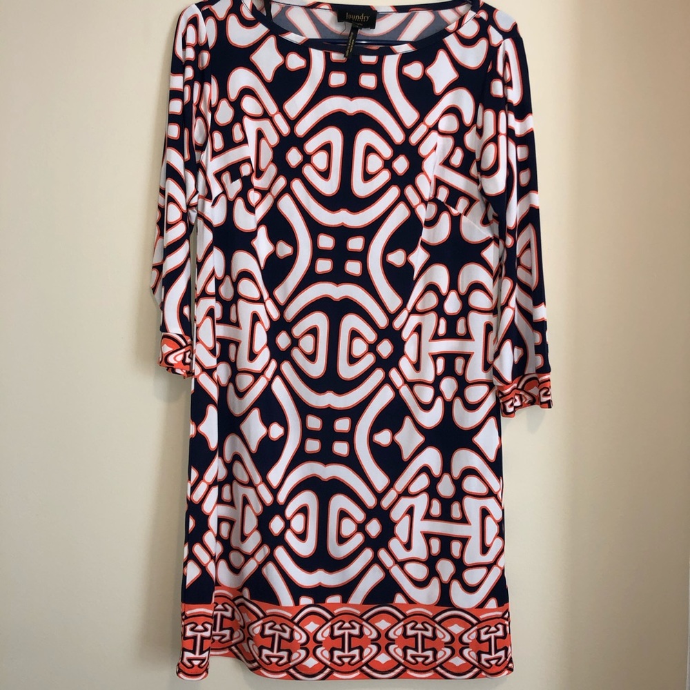 Laundry by Design Geometric Print Shift Dress